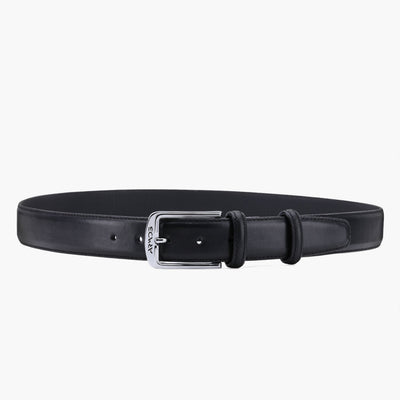 Men’s Black Matte Leather Belt