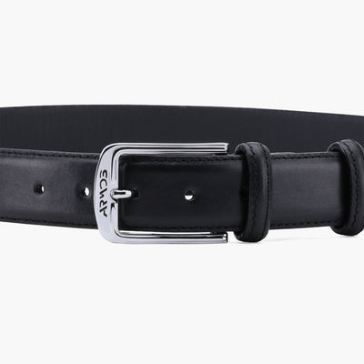 Men’s Black Matte Leather Belt