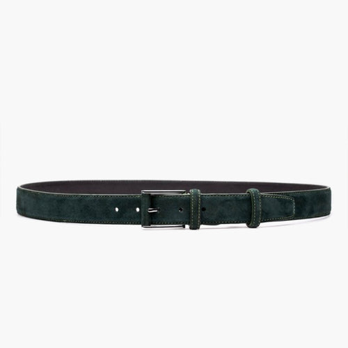 Men's Emerald Green Suede Belt