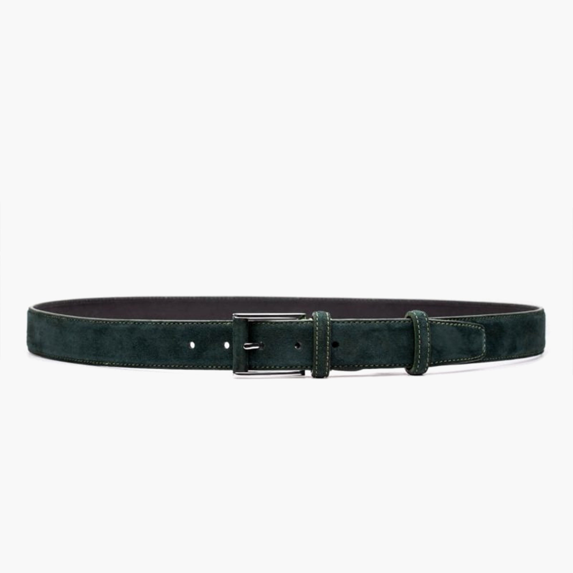 Men's Emerald Green Suede Belt