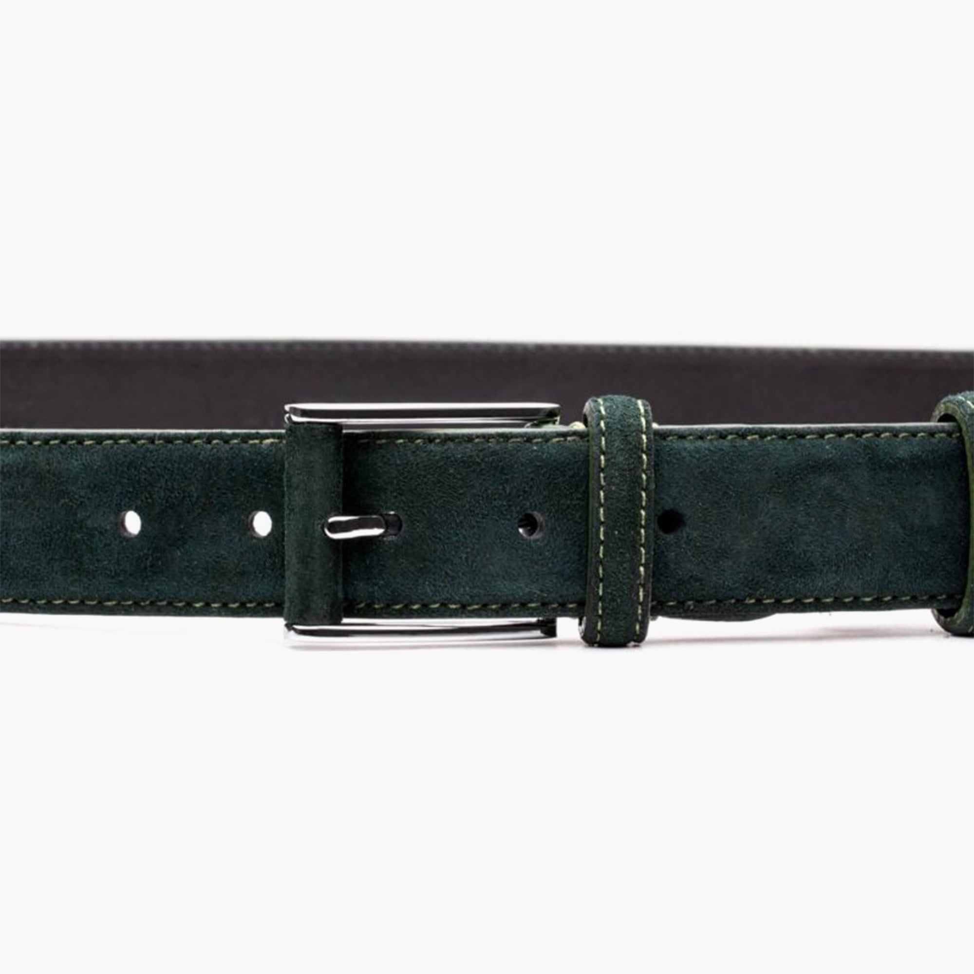 Men's Emerald Green Suede Belt