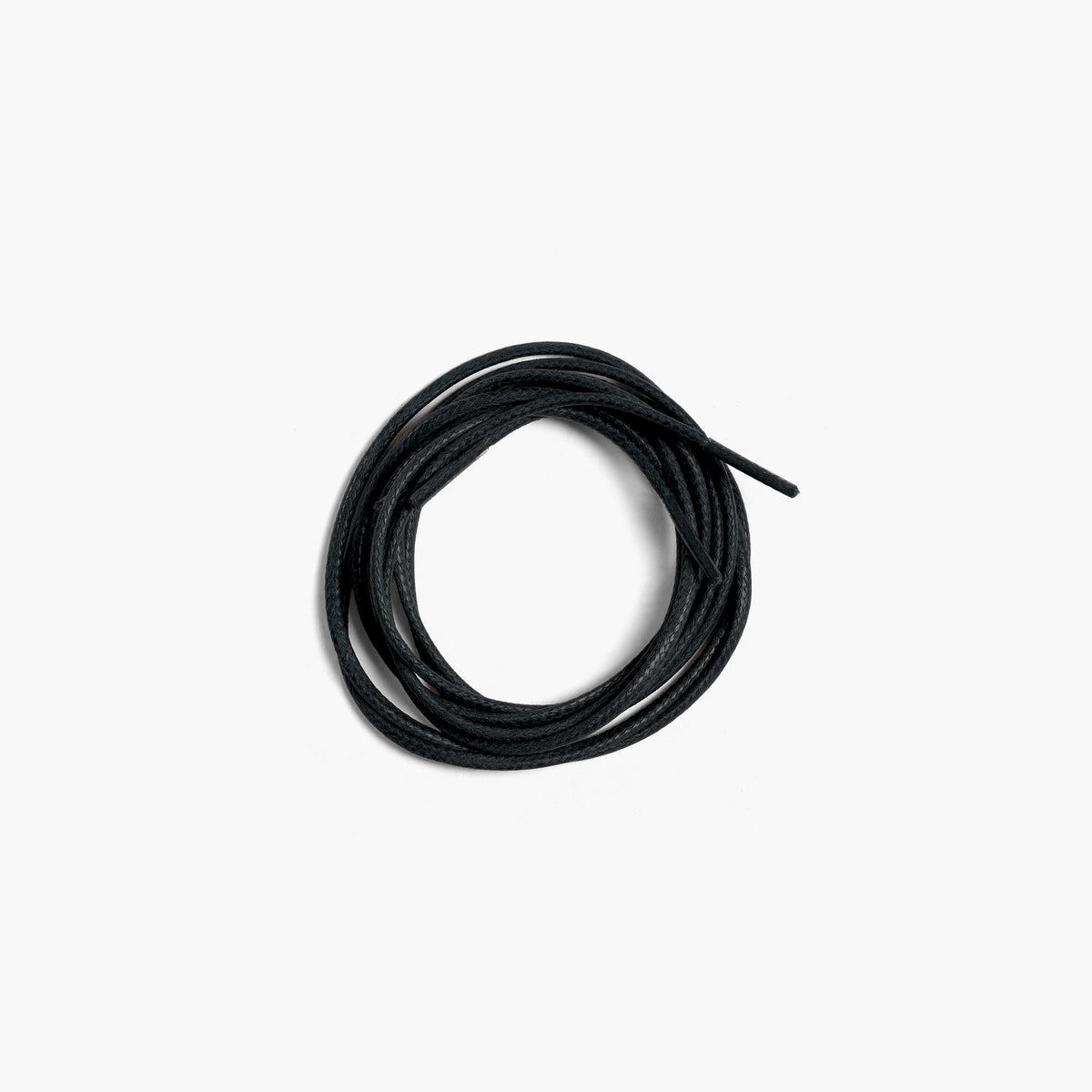 Men's Black Shoe Laces for Derby & Boots - coiled