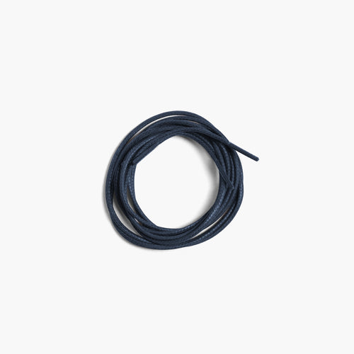 Men's Blue Shoe Laces for Derby & Boots - coiled