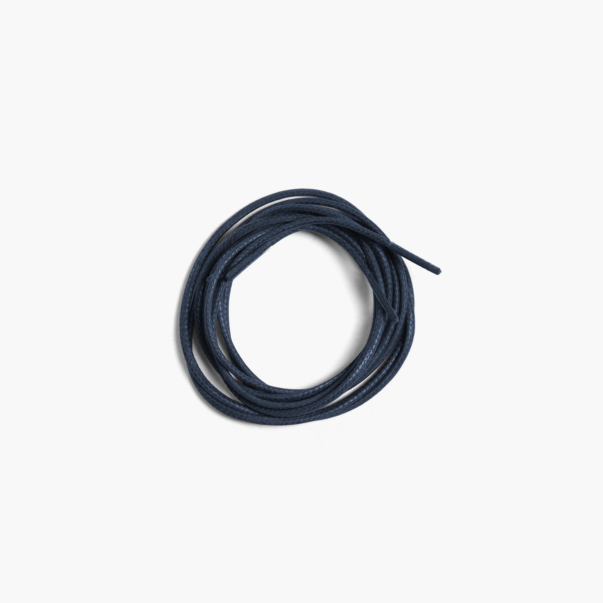 Men's Blue Shoe Laces for Derby & Boots - coiled