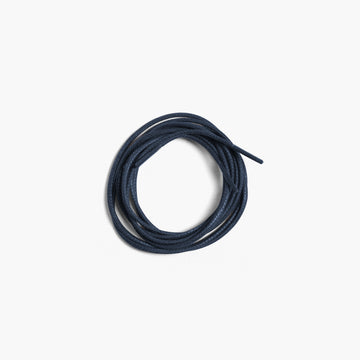 Men's Blue Shoe Laces for Derby & Boots - coiled
