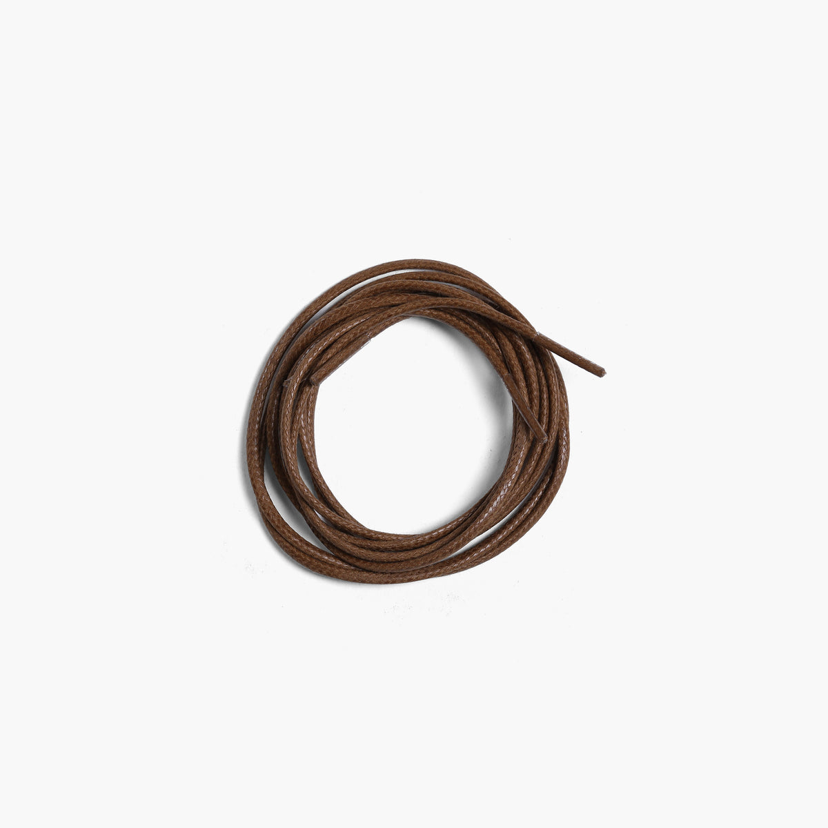 Men's Brown Shoe Laces for Derby & Boots - coiled