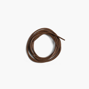 Men's Brown Shoe Laces for Derby & Boots - coiled