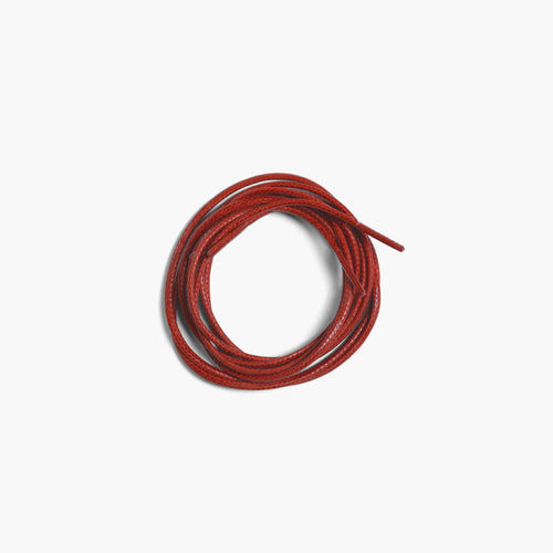 Men's Red Shoe Laces for Derby & Boots - coiled