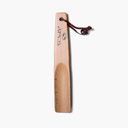 Shoe Horn with Leather Strap - front