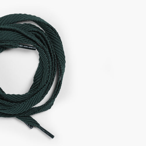 Men's Green Sneaker Laces - macro