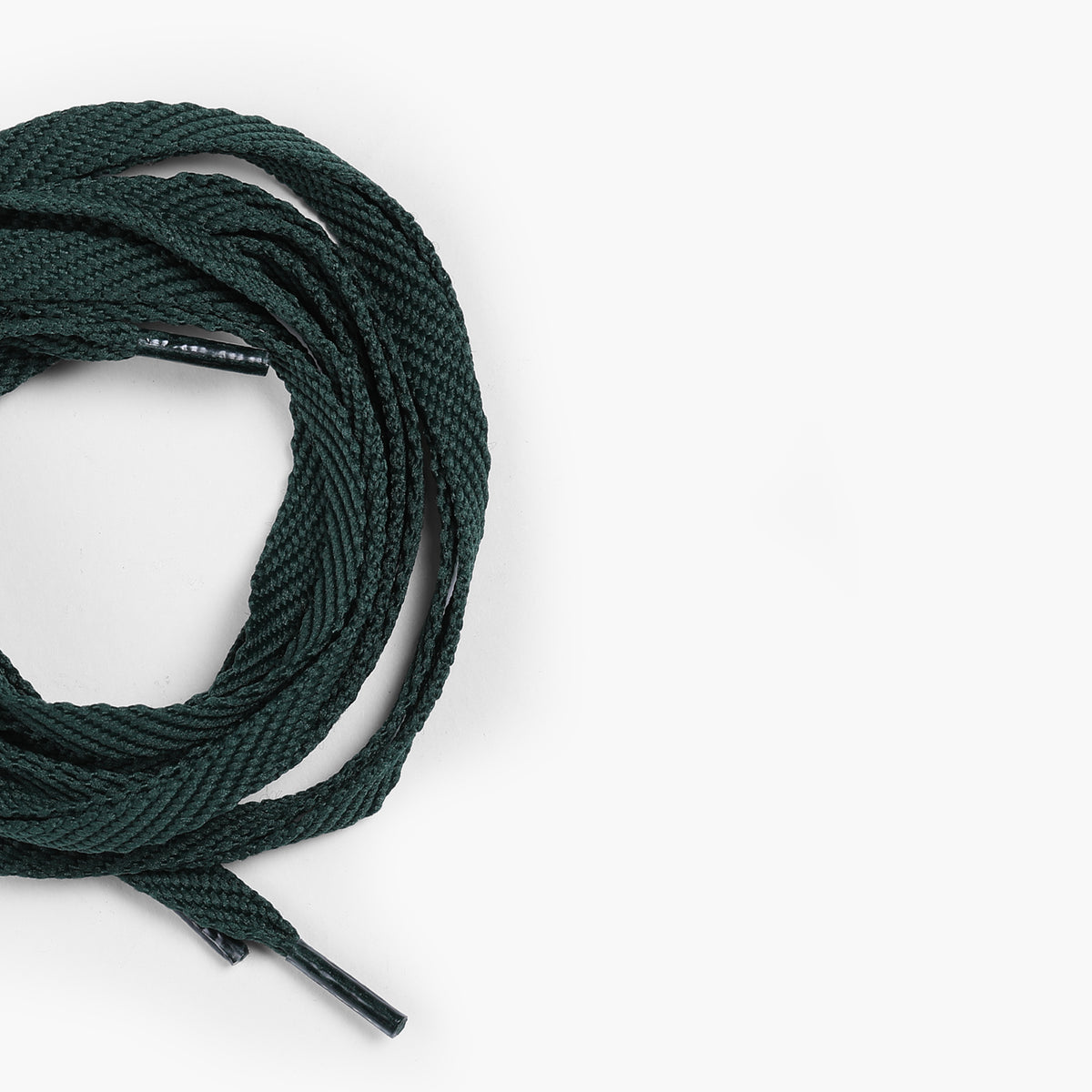 Men's Green Sneaker Laces - macro