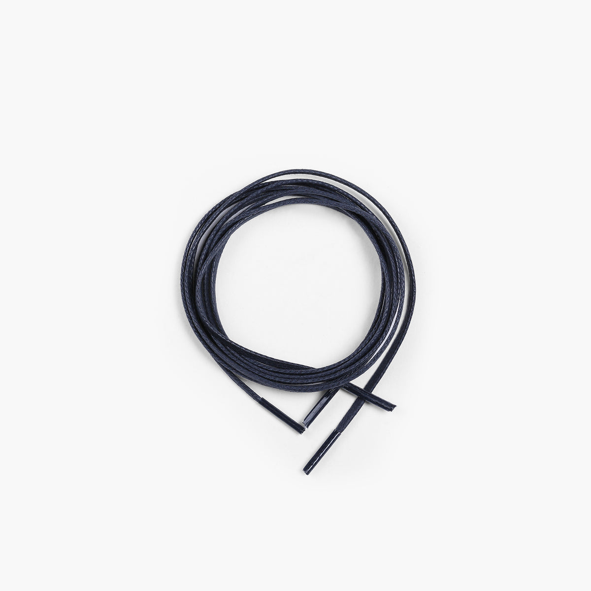 Men's Navy Shoe Laces- coiled