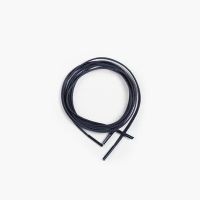 Men's Navy Shoe Laces- coiled