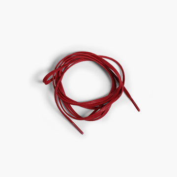 Men's Red Shoe Laces - coiled