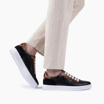 Men’s Brown Leather and Nubuck Sneaker