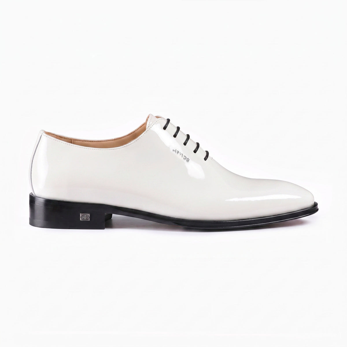 Men’s White Leather Wholecut Oxford - right side