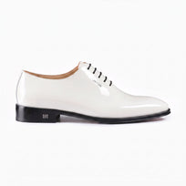 Men’s White Leather Wholecut Oxford - right side