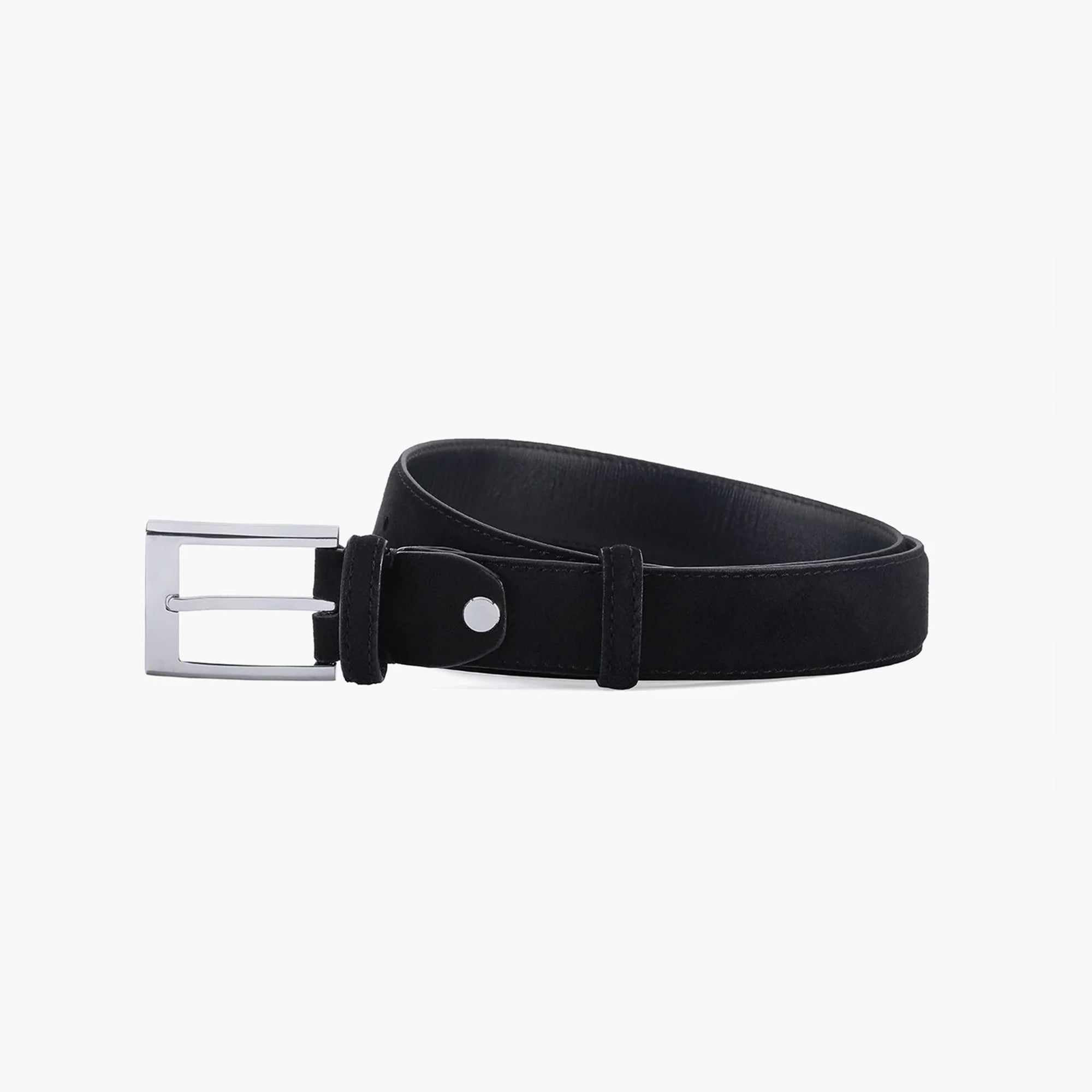 Men's Unique Black Suede Belt