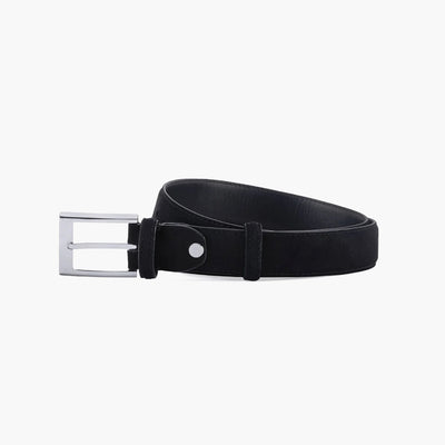 Men's Unique Black Suede Belt