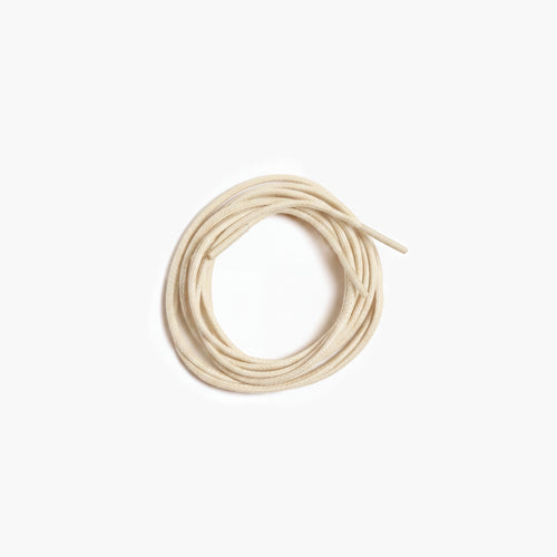 Men's Beige Shoe Laces for Derby & Boots - coiled