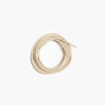 Men's Beige Shoe Laces for Derby & Boots - coiled