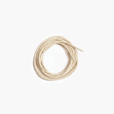 Men's Beige Shoe Laces for Derby & Boots - coiled