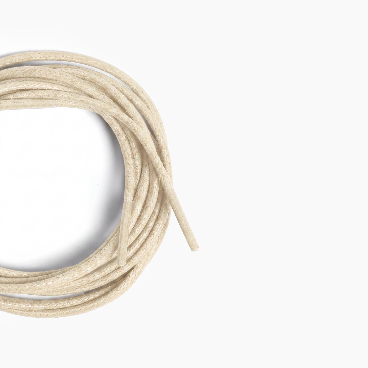 Men's Beige Shoe Laces for Derby & Boots - macro