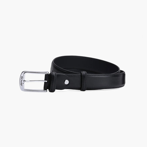 Men’s Black Matte Leather Belt