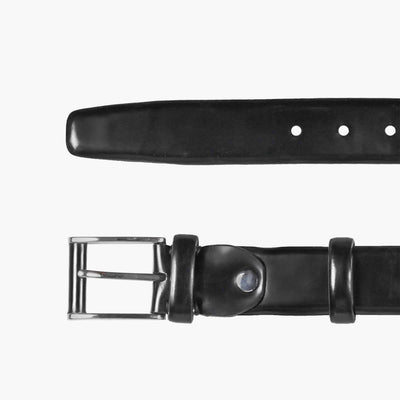 Men's Black Leather Belt