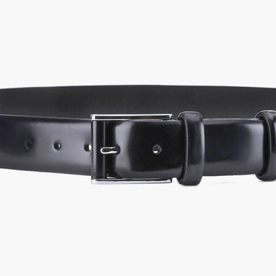 Men's Black Leather Belt