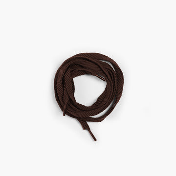 Men's Brown Sneaker Laces - coiled