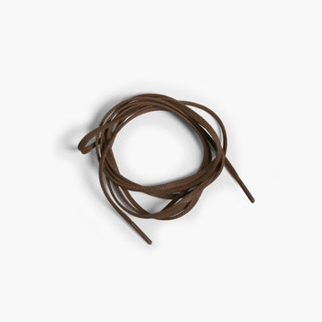 Men's Brown Shoe Laces - coiled