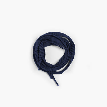 Men's Navy Sneaker Laces - coiled