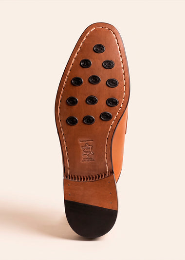 Leather Sole with Added Grip