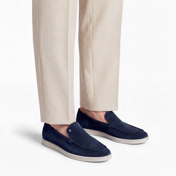 Men’s Navy Suede Loafer