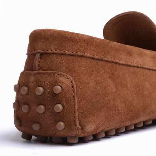 Men's Light-Brown Suede Driving Moccasin - detail 
