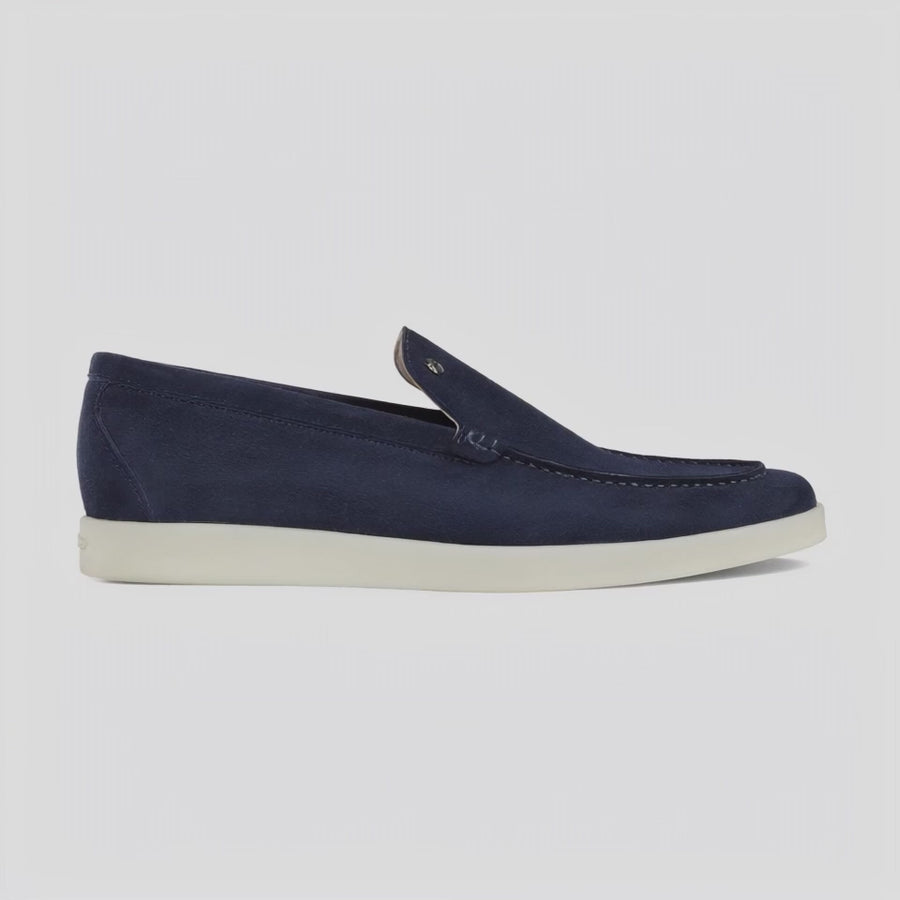 Men’s Navy Suede Loafer - video