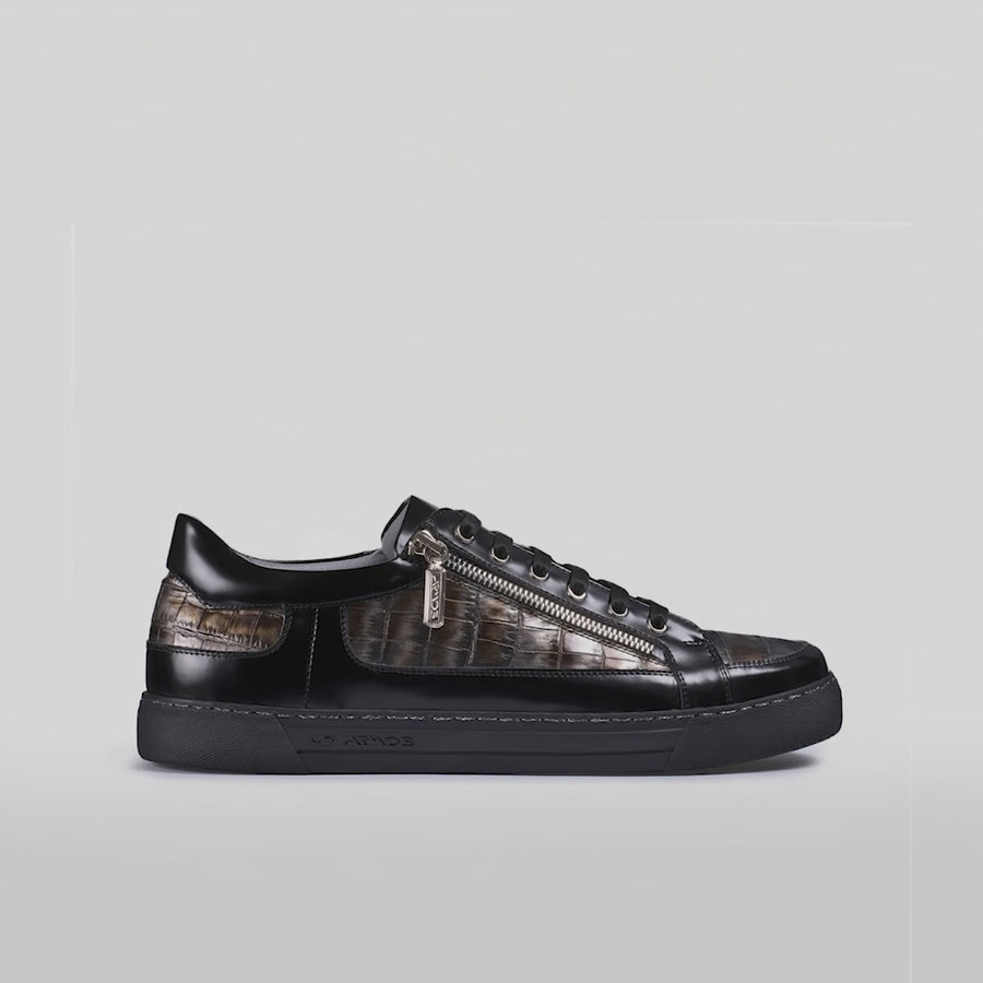 Men's Gold & Silver Leather Sneaker - video