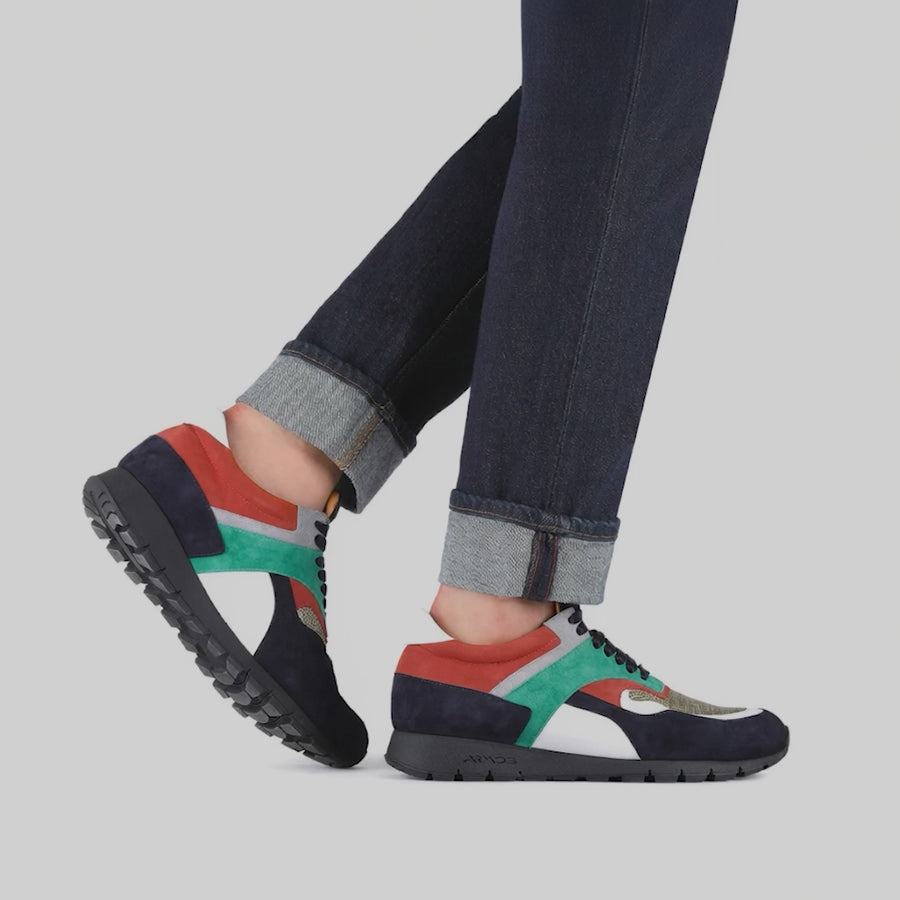 Men's Multi-Color Suede Sneaker - video