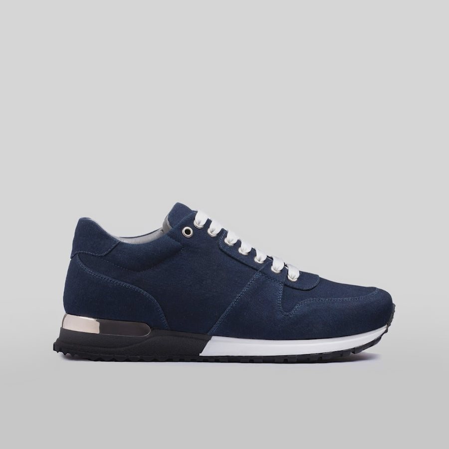 Men's Dark Blue Denim Sneaker - video