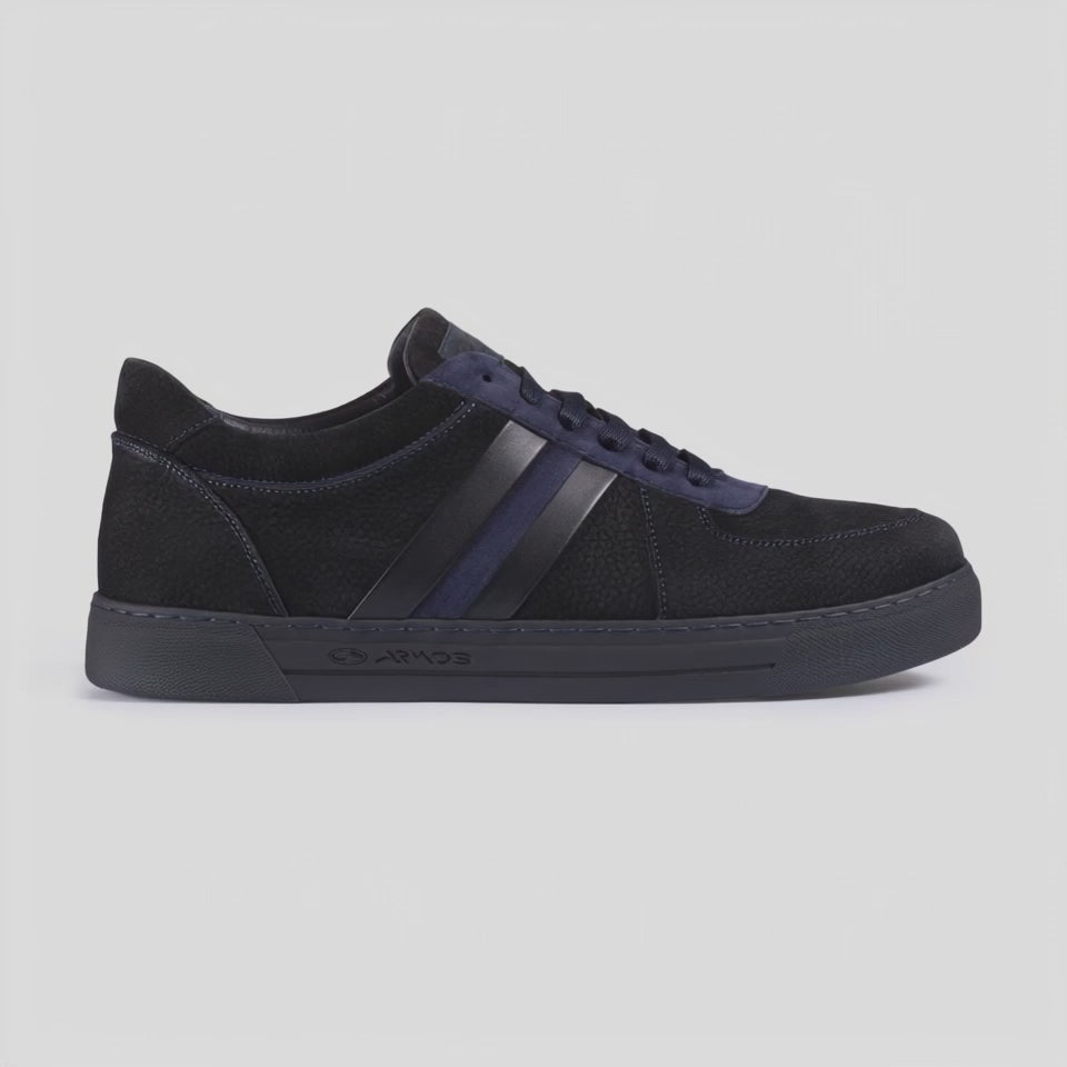 Men's Black Nubuck & Suede Sneaker - video