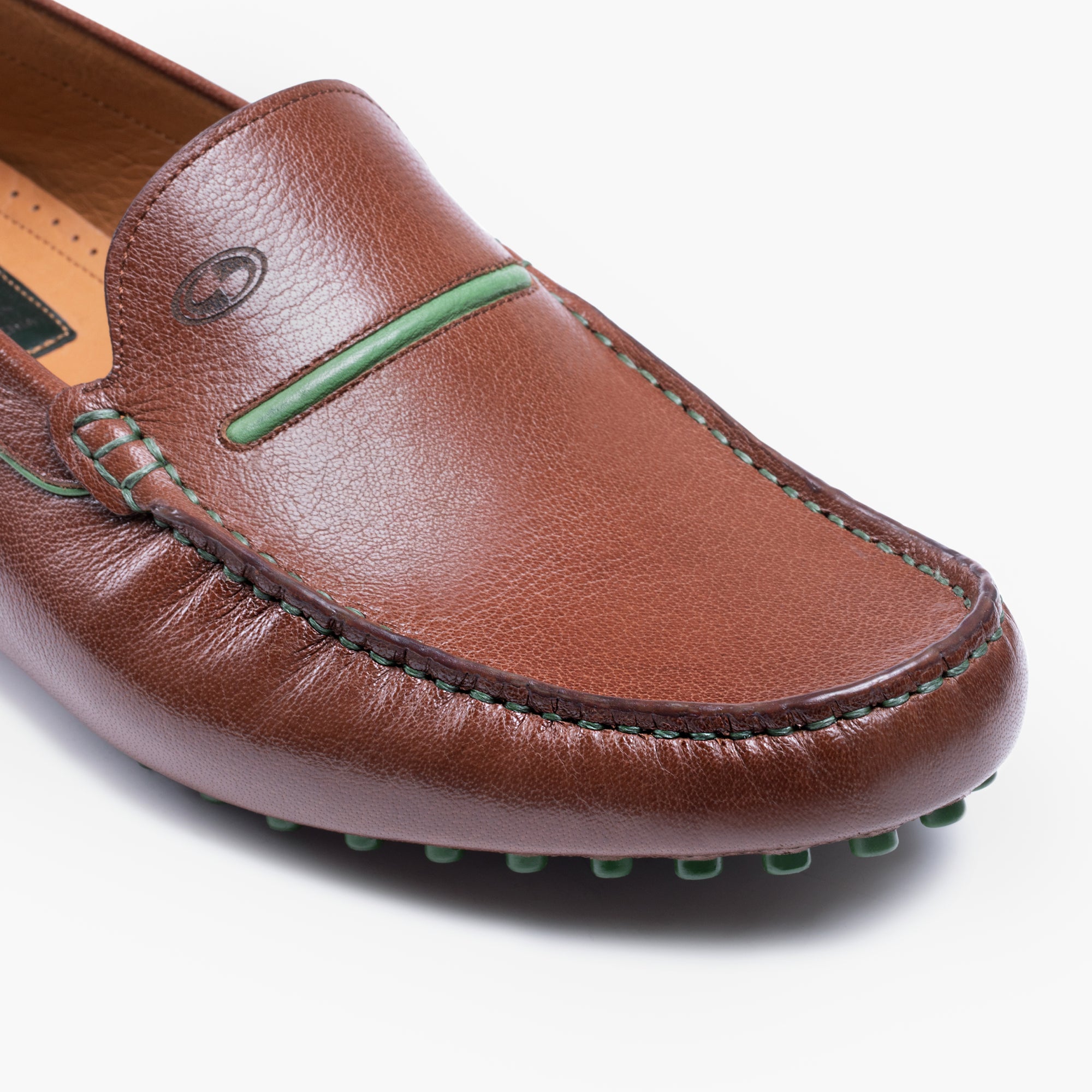 Men's Brown Leather Driving Moccasin