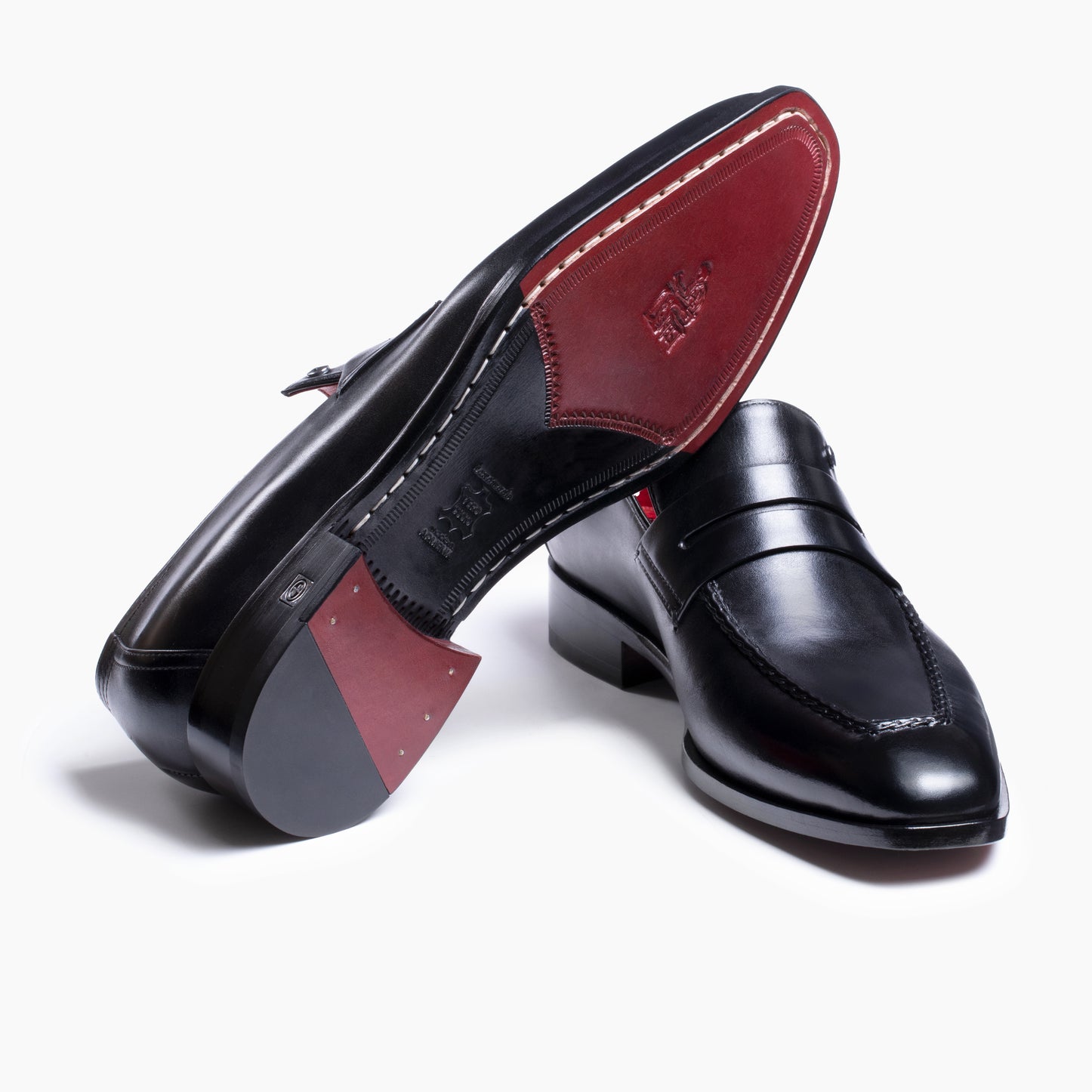 Men's Classic Black Leather Penny Loafer