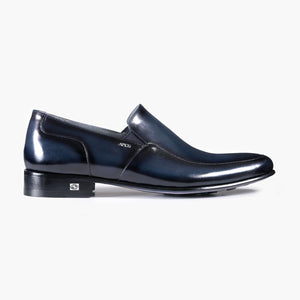 Men's Blue Patina Leather Loafer