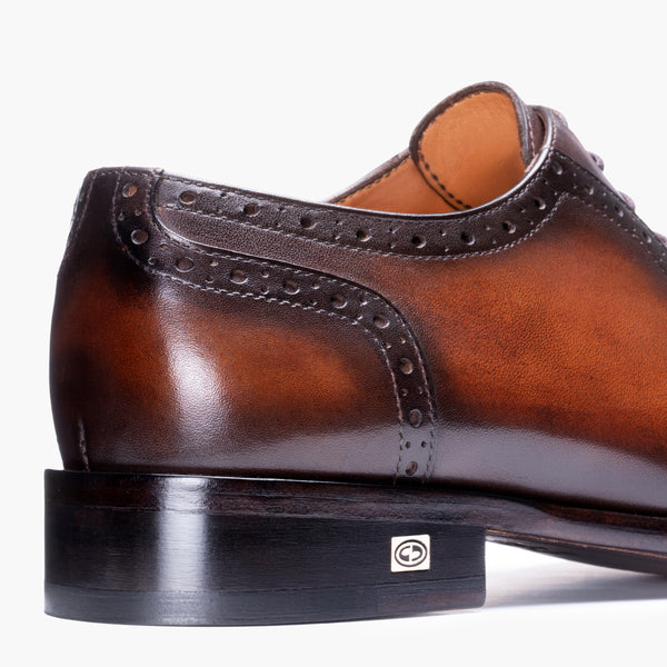 Men's Dark & Light Brown Oxford Lace-Up