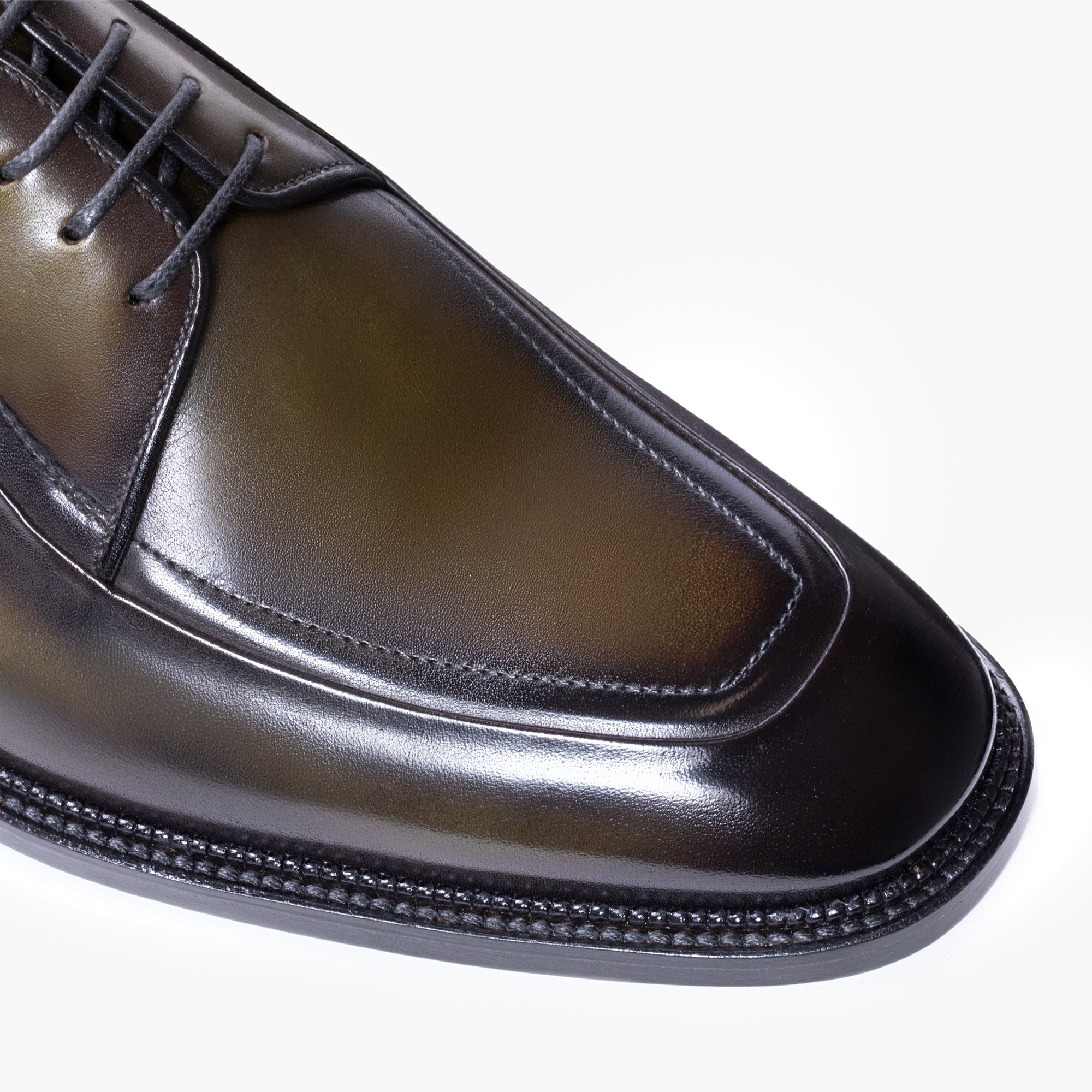 Men’s Khaki Patina Leather Derby