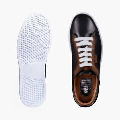 Men’s Brown Leather and Nubuck Sneaker