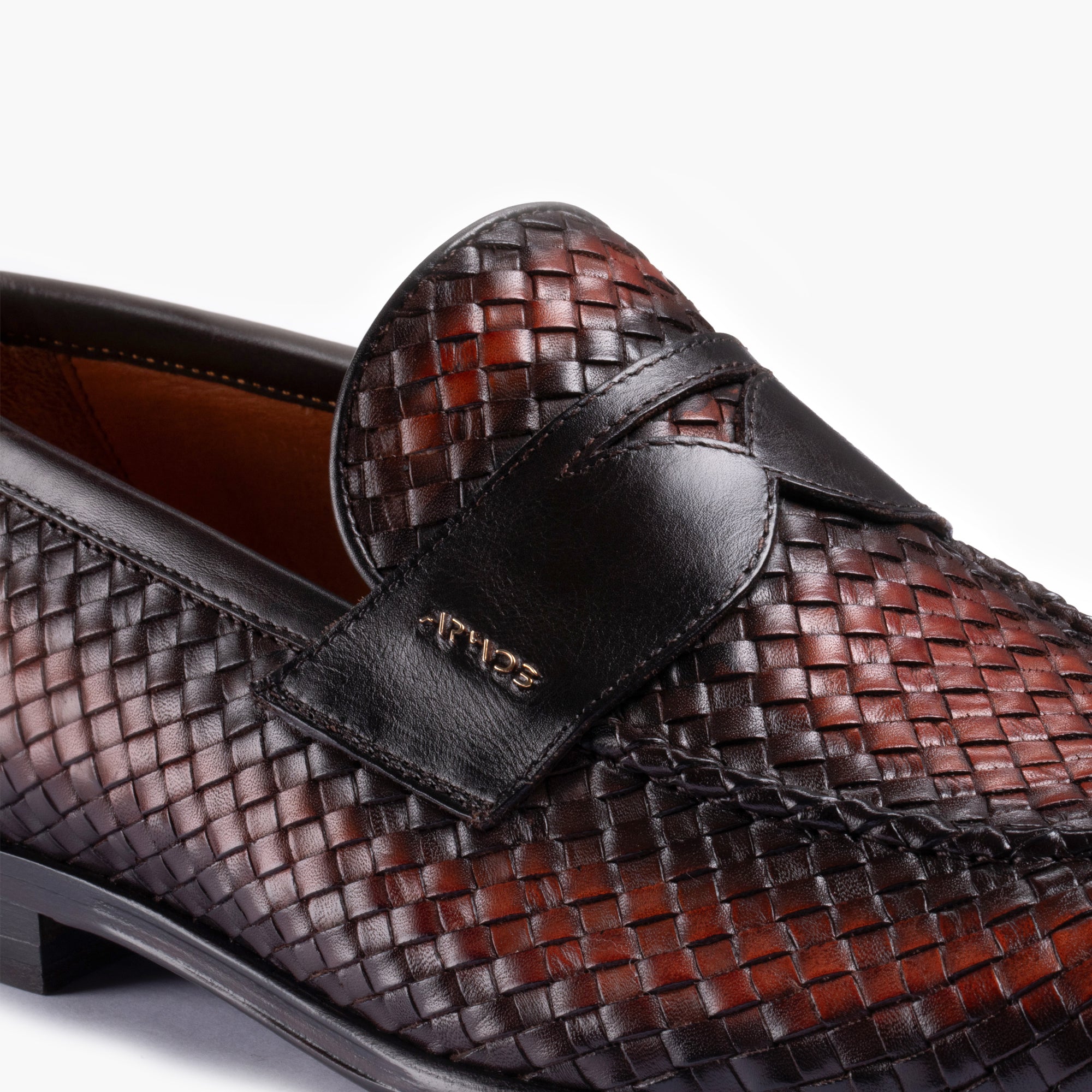 Men’s Brown Patina Leather Penny Loafer