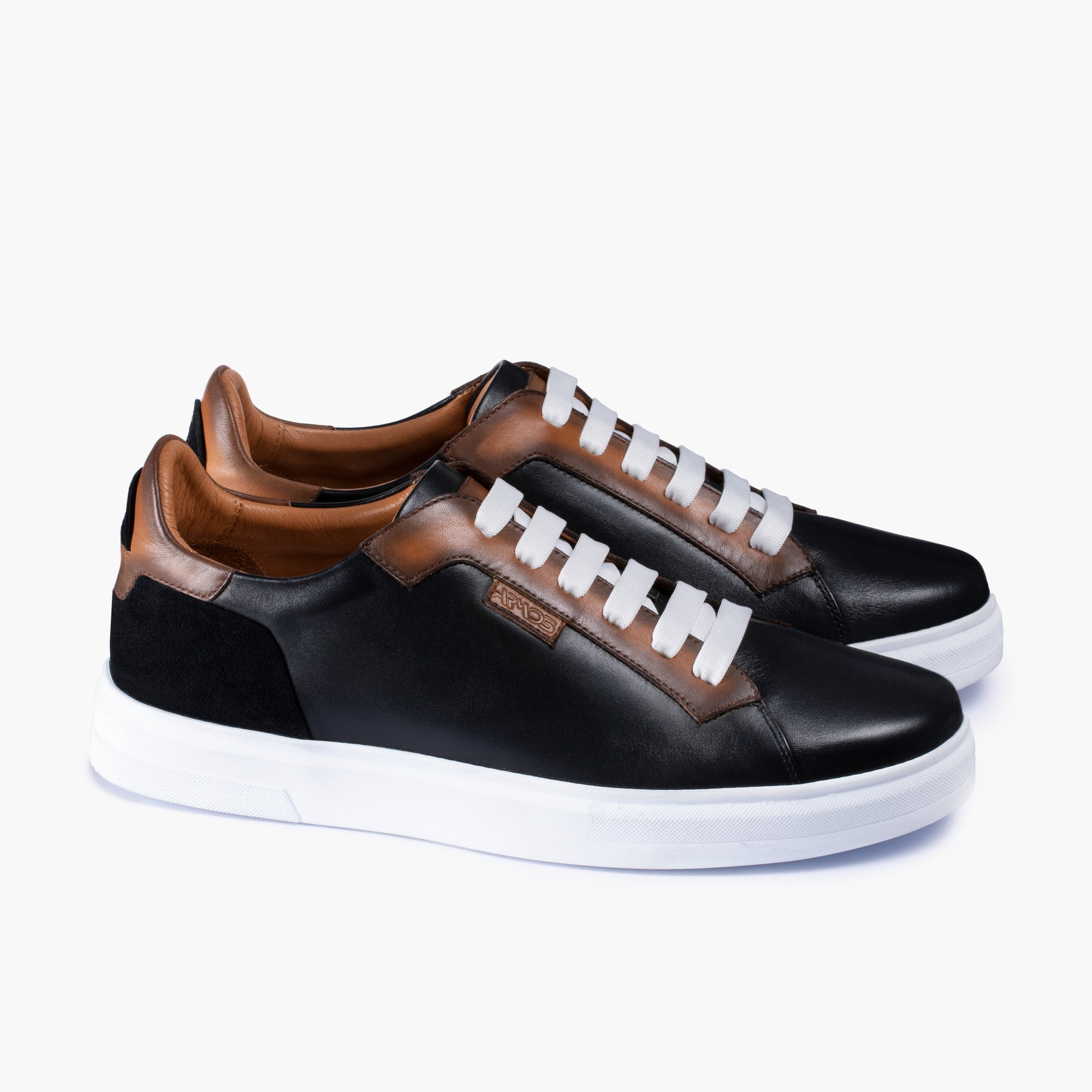 Men’s Brown Leather and Nubuck Sneaker