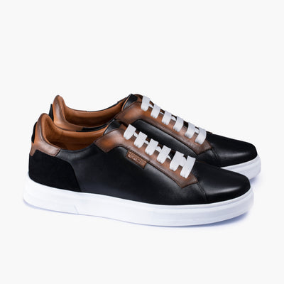 Men’s Brown Leather and Nubuck Sneaker
